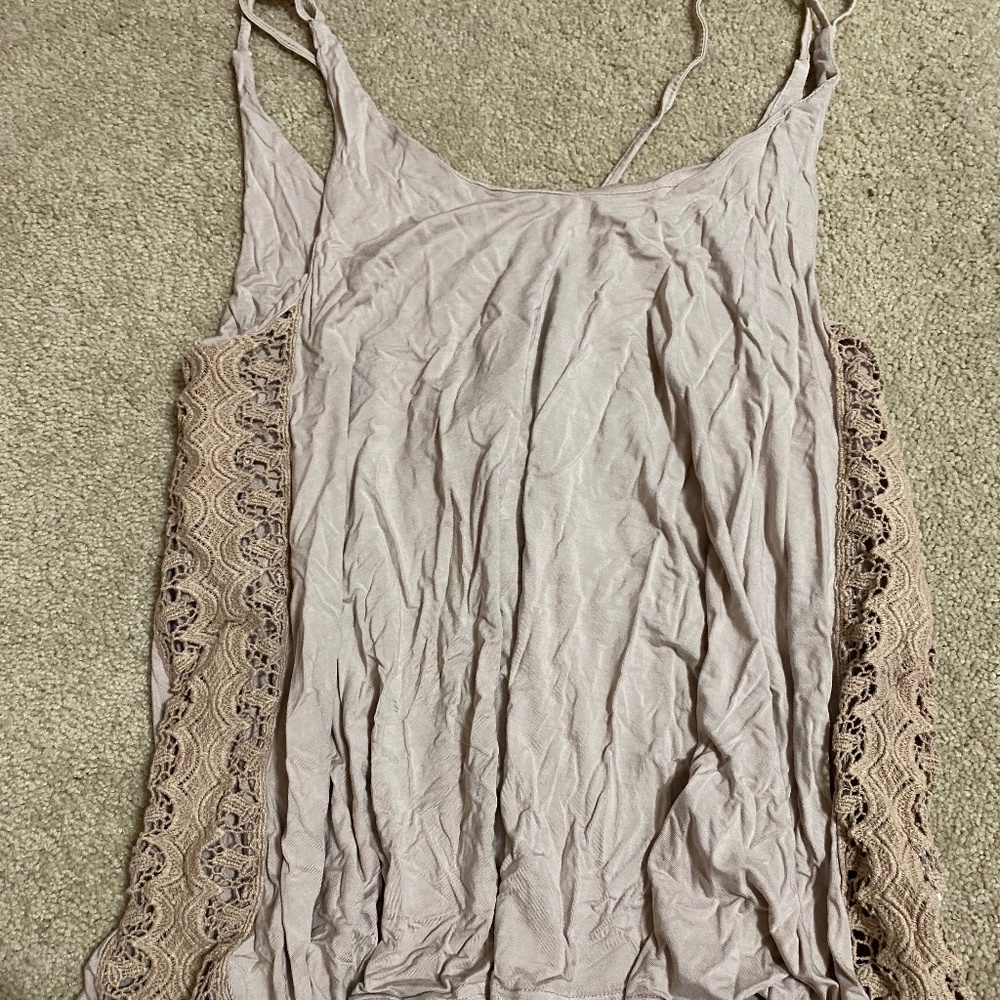 Flowy Strappy Lace Tank